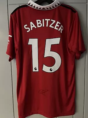 Marcel Sabitzer Signed Shirt With COA Man Utd • £150