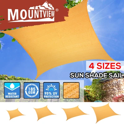 $26.99 • Buy Mountview Sun Shade Sail Cloth Canopy Outdoor Awning Rectangle Square Beige