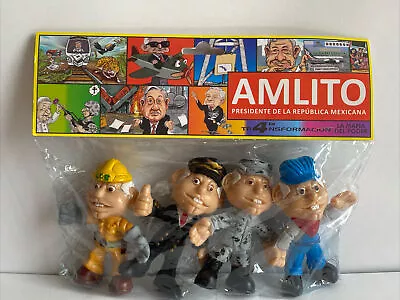 Amlo Figures Pack Of 4 Amlito Figures President Of Mexico Figure 4” Mexican Toys • $20