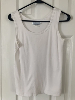 $4.50 • Buy White Motherwear Nursing Tank Top With Fabric Panel- Size Small