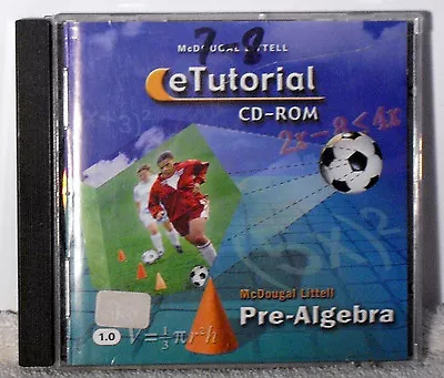 McDougal Littell ETutorial CD Rom Pre- Algebra  • $9.99