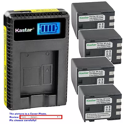 Kastar Battery LCD Charger For Canon NB-2L24 2L12 & Canon VIXIA HV40 VIXIA HV30 • $43.59