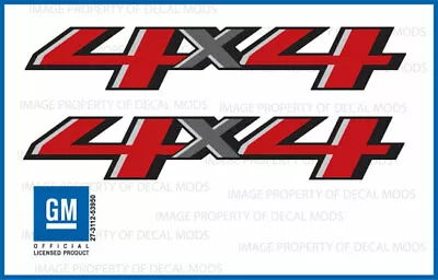 (2x) 2018 4x4 Decals F18 Stickers Parts Chevy Silverado GMC Sierra Bed FG4Y0 • $23.96