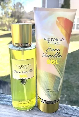 Victoria’s Secret 2024 New Release Bare Vanilla SOL Fragrance Mist & Lotion  Set • $24.80