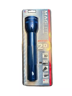 Vintage Maglite 2D Cell Blue Flashlight S2D116 USA Made - New In Package • $30