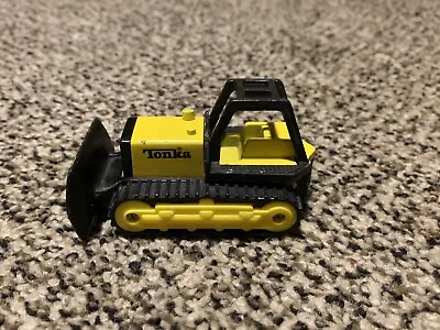 1994 Vintage TONKA Tractor Front Loader Bulldozer Diecast Yellow Toy Car Tonka • $5