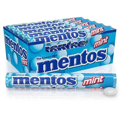 Mentos Chewy Mint Candy Roll Mint Non Melting Party 14 Count (Pack Of 15) - P... • $17.50