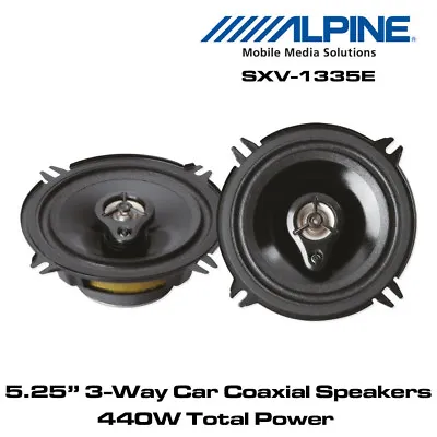 $41.97 • Buy Alpine SXV-1335E - 5.25  13cm 3-Way Car Coaxial Speakers 440W Total Power