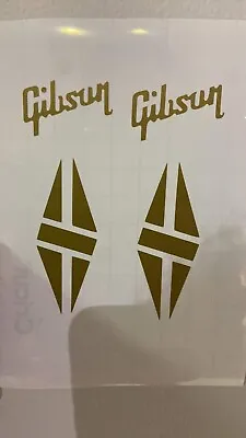 Gibson Les Paul Custom Guitar Vinyl Headstock Decal • $28.90