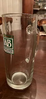 DAB Dortmunder 0.5L German Glass Beer Mug Stein W/ Handle SAHM 7 1/4  Tall • $6