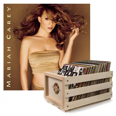 Crosley Record Storage Crate Mariah Carey Butterfly Vinyl Album Bundle • $153.95