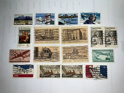 United States - 17 X  Vintage Used Stamps • $6