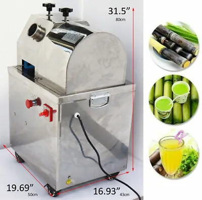 110V Sugar Cane Press Juicer Juice Machine Commercial Extractor Mill 1500W • $642.06