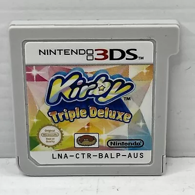 Kirby Triple Deluxe  - Nintendo 3DS Game Cartridge Only. PAL AUS • $25