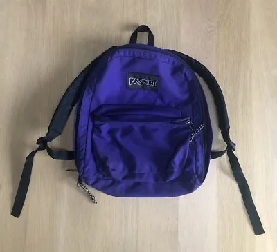 Vintage Jansport Backpack Purple Made In USA School • $34.95