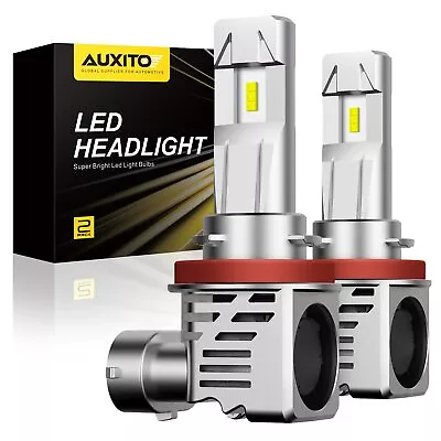 AUXITO H11 H8 H9 LED Headlight Bulb Fog Light High Low Beam CANBUS Kit M3 2Pcs C • $35.99