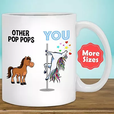 $26.99 • Buy Pop Pop Mug Coffee Cup Funny Gifts For Birthday Best Present Idea Ever Unicorn