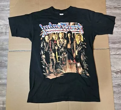 Judas Priest Shirt Painkiller Tour  Concert Vintage 1990 Brockum M Double Sided • $179