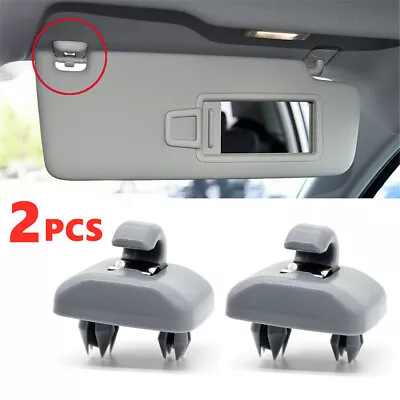 2Pcs Sun Visor Clips For Audi A4 A5 A7 Q3 Q5 B6 B7 B8 S4 S5 TT 8U0857562A Grey • $3.99