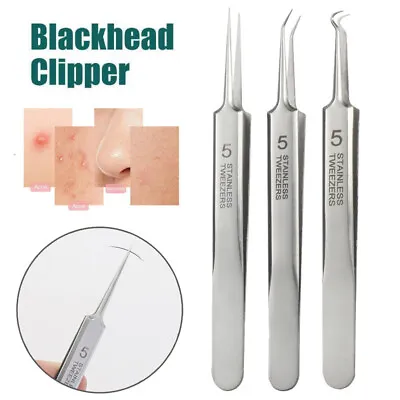 $3.95 • Buy Blackhead Acne Clip Needle Tweezers Pimple Popper Extractor Remover Dedicated