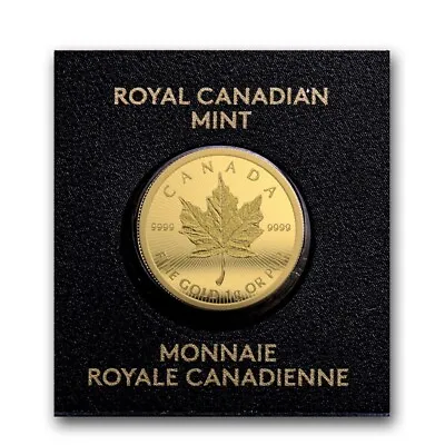 2023 1 Gram Gold Maple Leaf Coin In Maplegram Assay Card - In Stock • $90.56