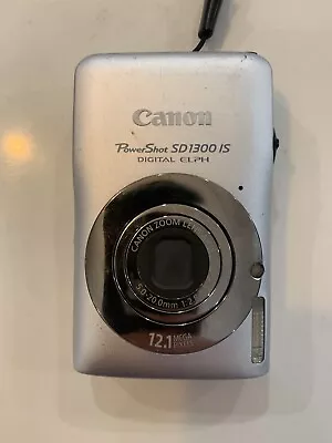 *PARTS/REPAIR* Canon PowerShot ELPH SD1300 IS Digital Camera 12.1MP (LENS ERROR) • $59