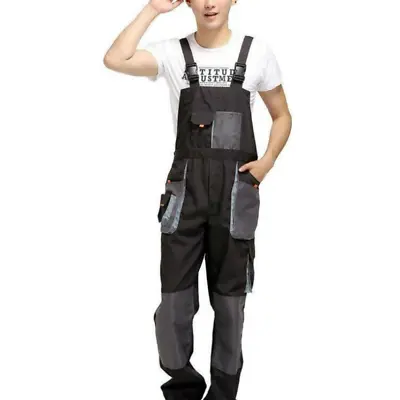 Mens Suspender Workwear Coveralls Repair Mechanic Overalls Jumpsuit Outfit Pants • $101.20