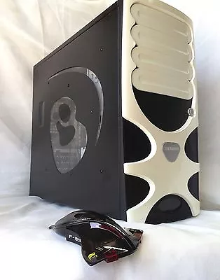 CHENBRO PC Gaming Bomb Tower Case (PW) + Bonus F-39 Aircraft Mouse • $89.95