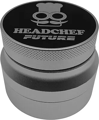 Headchef Future 4 Piece Grinder With Sandblasted Finish Metal Herb Grinder 62m • £27.99