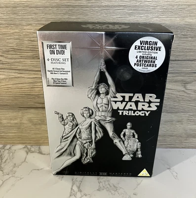 £4.95 • Buy Limited Edition Star Wars Trilogy DVD Boxset - Virgin Exclusive - Lucasfilm