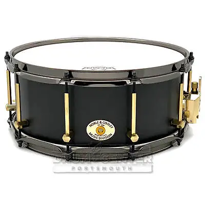 Noble & Cooley Solid Shell Classic Walnut Snare Drum 14x6 Matte Black W/Brass • $1119