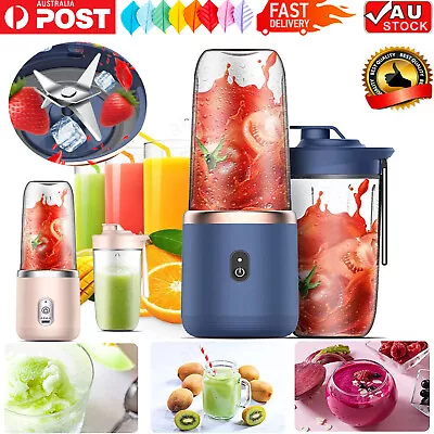 Electric Juicer 400ml USB Smoothie Blender Double Cup Mini Fruit Squeezer Cup • $21.55