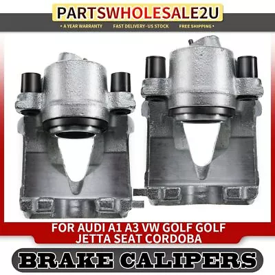 2x Front Left & Right Brake Caliper For VW Jetta Golf Beetle Seat Ibiza Audi A1 • $70.49