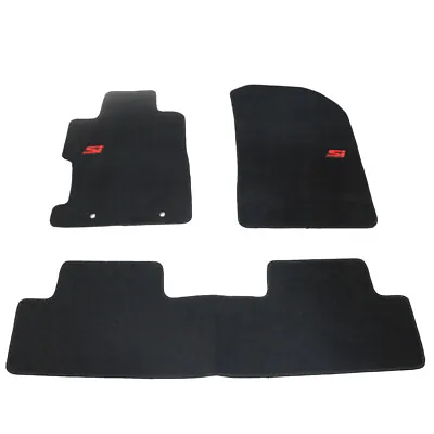 Fits 06-11 Honda Civic 2Dr 4Dr Floor Mats Carpets Front & Rear Nylon Black W/ SI • $56.99