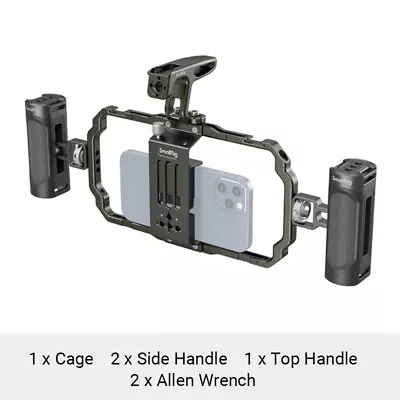 Smallrig Universal Two Side Handles Mobile Phone Handheld Video Rig Kit 3155 • $159.99