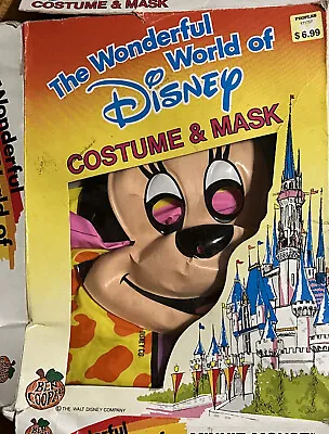 Vintage Walt Disney Minnie Mouse Halloween Mask  Mickey Ben Cooper Costumes • $35