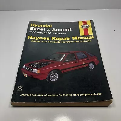 Hyundai Excel & Accent 1986-1998 Haynes Repair Manual 43015 • $9.99