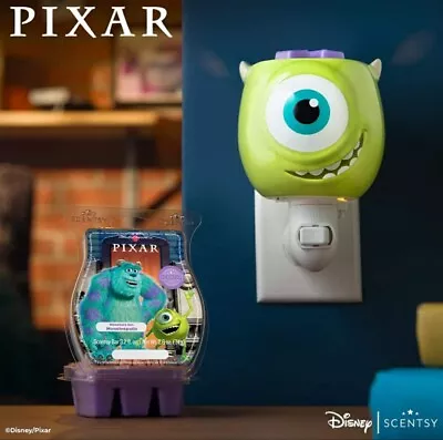 NEW Scentsy Disney Pixar Monsters Inc Mike Wazowski Mini Warmer + Wax Bar • $29.99