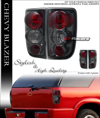 For 1995-2004 S10 Blazer S15 Jimmy Envoy Smoke Housing Altezza Tail Lights Lamps • $53