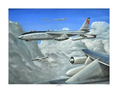 Boeing B-47 B-47B Stratojet Strategic Nuclear Medium Bomber Aviation Art Print • $39.99