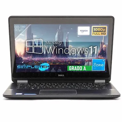 Notebook Dell E7270 I5 125” Windows 11 Pro 8GB 240GB FHD Touchscreen • $833.47