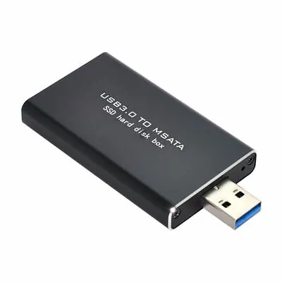 Mini PCI-E MSATA To USB 3.0 External SSD PCBA Adapter Pen Driver Card With Case • $10.99