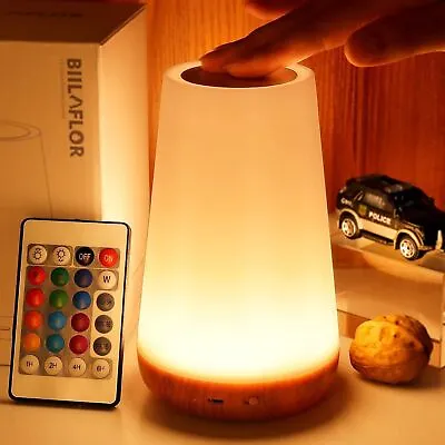 Touch Control LED Bedside Lamp Night Light Table Desk USB Dimmable Rechargeable • $15.19