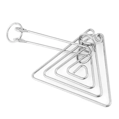 Challenging Metal Triangular Ring Puzzle Brain Teaser Game For Adults KiH:da • £4.10