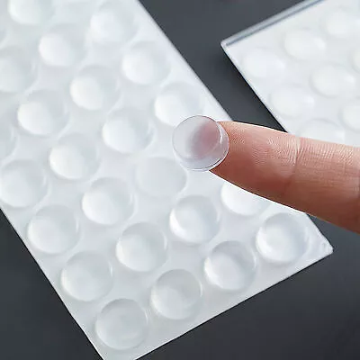 50/100pcs Drawer Rubber Bumpers Pads Clear Cabinet Door Dots Self Adhesive Feet • $8