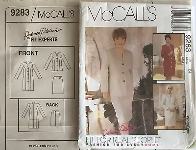 McCall’s 9283 Uncut Palmer/Pletsch Lined Dress Jacket Pattern (No Skirt) 24 • £2.50