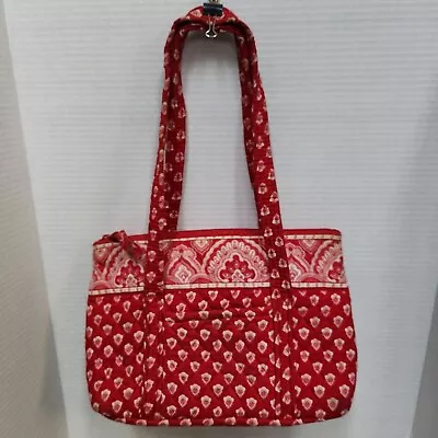 Vera Bradley Little Betsy Handbag In Retired Nantucket Red • $17.99