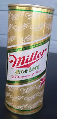 Vintage Miller High Life Pint Pull Tab Top  Beer Can Miller Brewing Steel Empty • $9.99