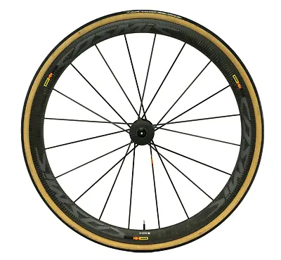 Mavic Cosmic Carbone Ultimate 40 Tubular Road Bike Front Wheel 700c Rim Brake QR • $299.95