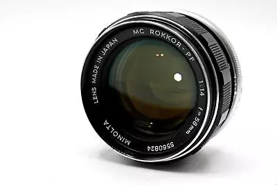 Minolta 58mm F/1.4 Rokkor-PF MD Manual Focus Lens - Very Good • $118.28